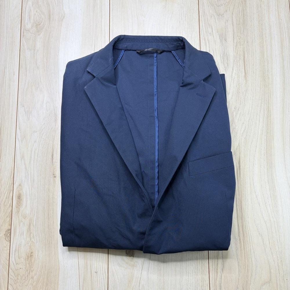 Sene Soho FlexTech Unlined Blazer Men's Blue Stretch Blue Jacket Size 50
